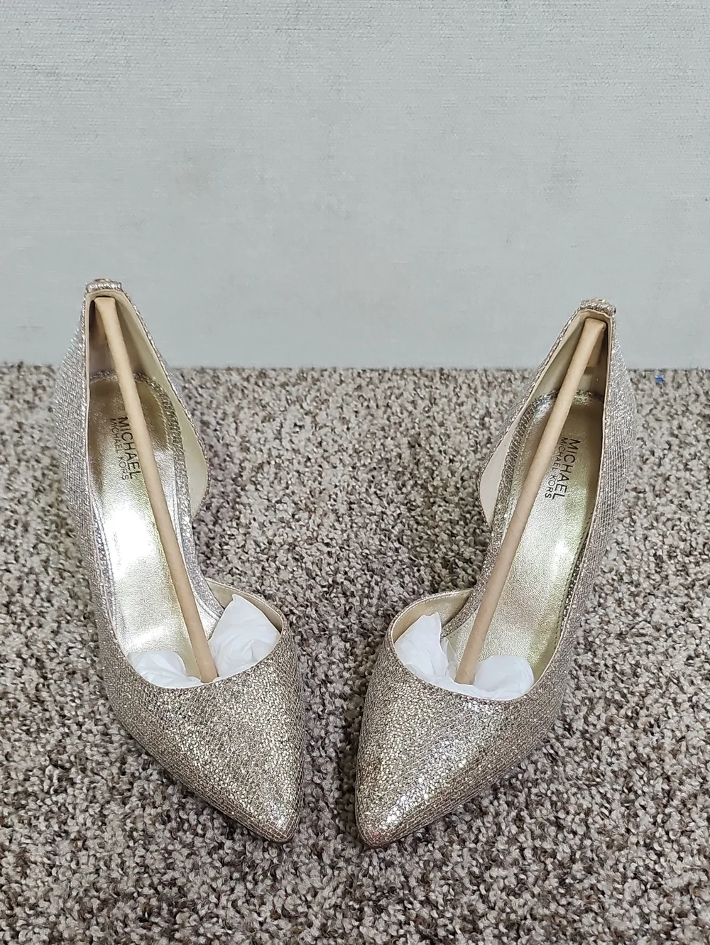 MICHAEL KORS GLITTER D'ORSAY PUMPS BFPM-08-170